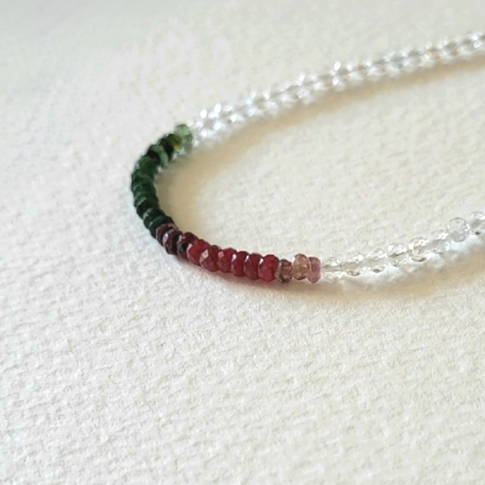 Color block beaded bracelet - Picture 4 of 5